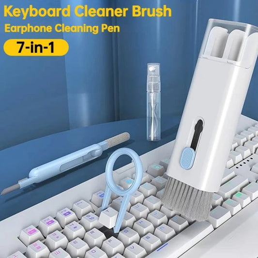 7 In 1 Kit Scalable Keyboard Cleaner Brush Earphone Cleaning Pen Cleaner Multifunction Cleaning Brush